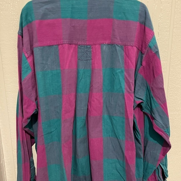 Vintage Mens size xl COLOURS long sleeve button up - Picture 3 of 6